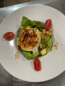 Ensalada con queso de cabra