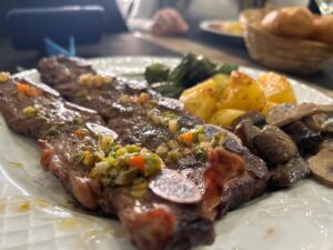 Churrasco de ternera al chimichurri