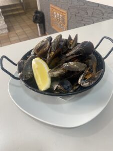 Mejillones al vapor