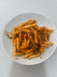 Macarrones boloñesa